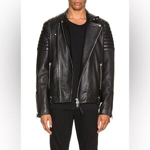 All Saints Leather Moto Jacket